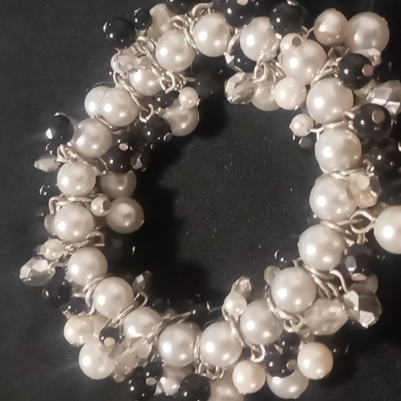 Expandable bracelets crystal/pearl/beaded beautiful - Picture 5 of 7